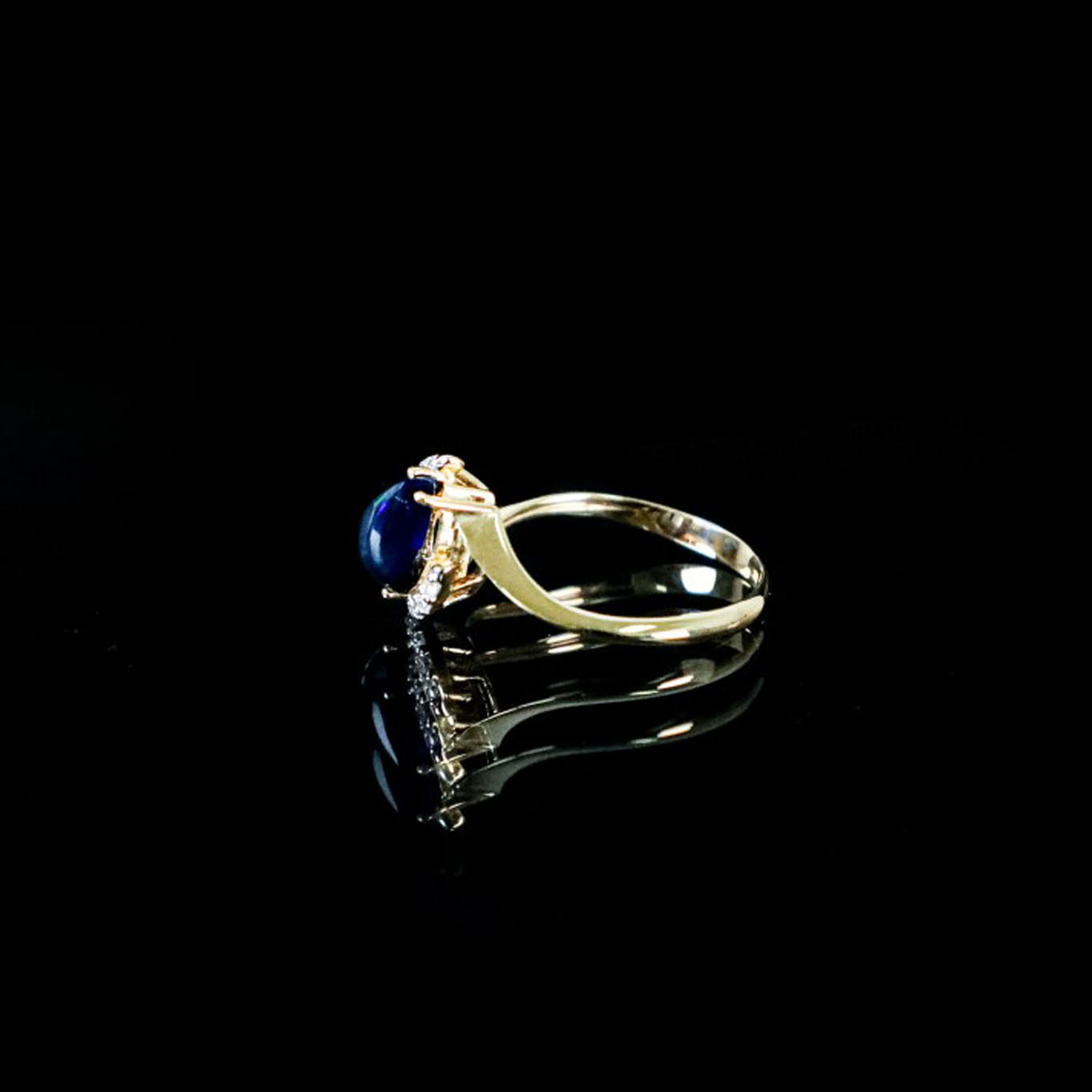 Opal Diamond Ring