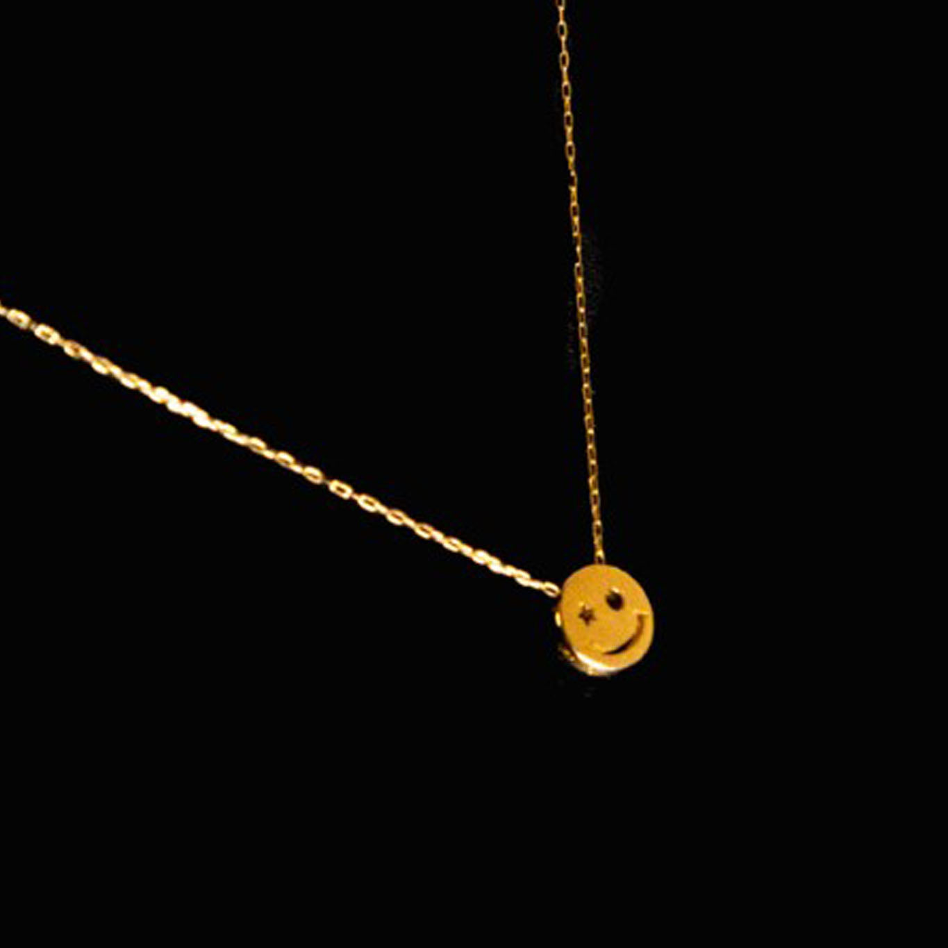 Gold Smiling Necklace