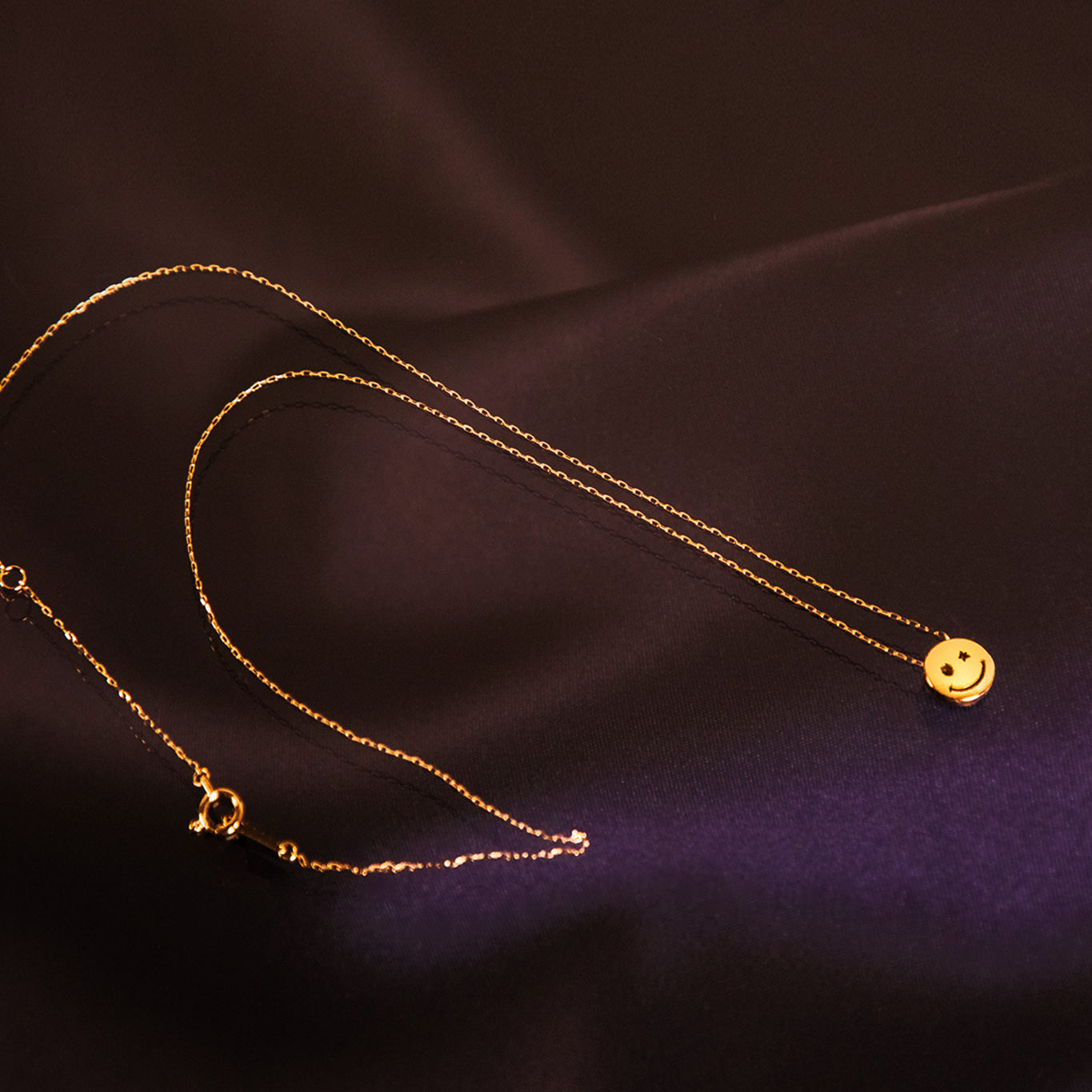 Gold Smiling Necklace